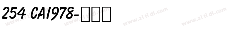 254 CAI978字体转换